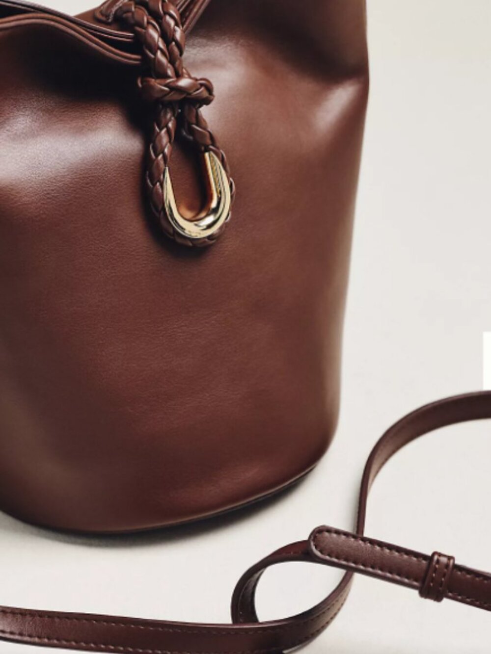 Aota Twist Tie Top-Handle Bucket Bag - Anthropologie - Picture 5 of 13